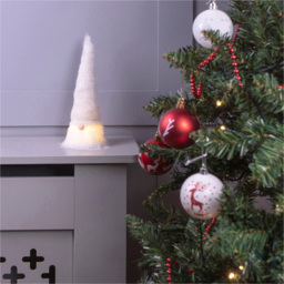 St Helens Anders LED Nose Sitting Gonk Decoration - Size: 230 x 90 x 90cm - White - Wilko - thumbnail 3