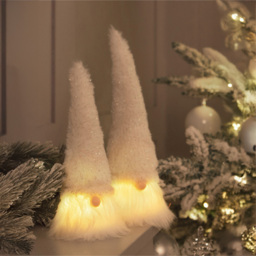 St Helens Anders LED Nose Sitting Gonk Decoration - Size: 230 x 90 x 90cm - White - Wilko - thumbnail 5