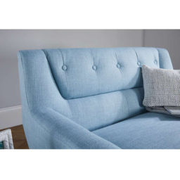 Lambeth 2 Seater Medium Duck Egg Blue Fabric Sofa - Birlea - Wilko - thumbnail 5