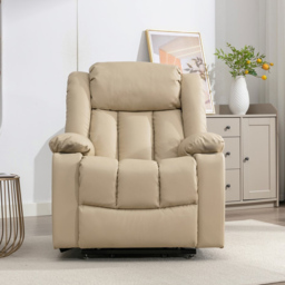 Artemis Home Sheridan Cream Massage and Heat Electric Recliner Chair - Size: Single - Wilko - thumbnail 3