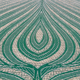 Paoletti Gatsby Emerald Jacquard Piped Cushion - Size: 55 x 55 cm - Green - Wilko - thumbnail 5