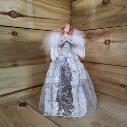 Premier Gold Angel Feather Wings Christmas Tree Topper 28cm - Size: 28 x 28 x 14cm - Silver - Wilko - thumbnail 7