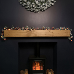 Samuel Alexander Warm White LED Artificial Garland with Berries 180cm - Wilko - thumbnail 3