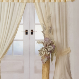 Intimates Celeste Cream Lined Curtains 168X137cm - Size: W 168 x D 137cm - Pink - Wilko - thumbnail 3
