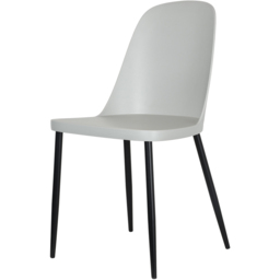 Core Products Aspen Duo Set of 2 Light Grey and Black Dining Chairs - Wilko - thumbnail 4