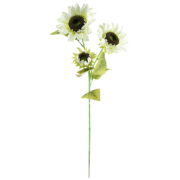 Leaf White Sunflower Artificial Flower Bundle with Vase 100cm 9 Pack - Size: 100 x 50 x 50cm - Wilko - thumbnail 4