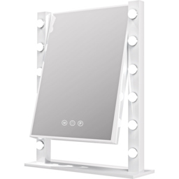 Jack Stonehouse White Mae Hollywood Vanity Mirror with 12 LED Bulb - Size: 55 x 44cm - Wilko - thumbnail 4