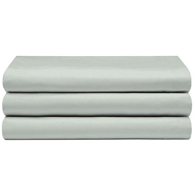 Serene Super King Apple Flat Bed Sheet - Green - Wilko - image 1