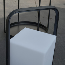 ValueLights Corte Black and White Cube LED Garden Table Lamp - Size: 29 x 17 x 17cm - Wilko - thumbnail 4