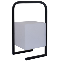 ValueLights Corte Black and White Cube LED Garden Table Lamp - Size: 29 x 17 x 17cm - Wilko - thumbnail 1