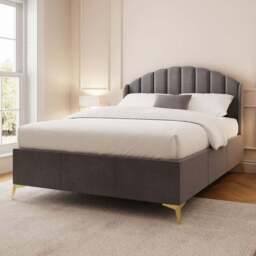 GFW Pettine King Size Grey End Lift Ottoman Bed - Wilko - thumbnail 1