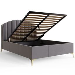 GFW Pettine King Size Grey End Lift Ottoman Bed - Wilko - thumbnail 7