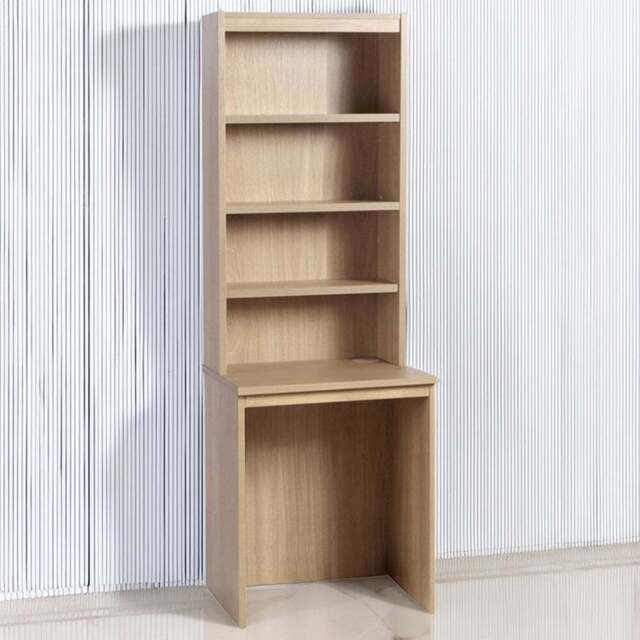 R White Cabinets 4 Shelf Small Laptop Desk with Hutch Brown - Size: 182.8 x 60 x 54cm - Wilko - image 1