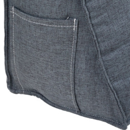 Living and Home Dark Grey Washable Wedge Headboard Pillow with Side Pocket 50 x 180cm - Size: 50 x 180 x 20cm - Wilko - thumbnail 6