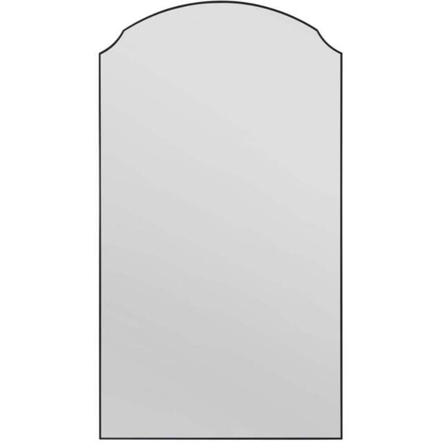 MirrorOutlet The Curva Black Edged Dual Arch Wall Mirror 180 x 100cm - Wilko - image 1