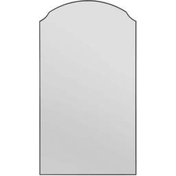 MirrorOutlet The Curva Black Edged Dual Arch Wall Mirror 180 x 100cm - Wilko