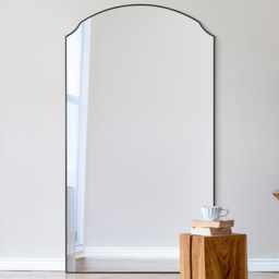 MirrorOutlet The Curva Black Edged Dual Arch Wall Mirror 180 x 100cm - Wilko - thumbnail 3