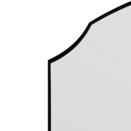MirrorOutlet The Curva Black Edged Dual Arch Wall Mirror 180 x 100cm - Wilko - thumbnail 5