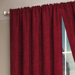 Intimates Plain Chenille Wine Tape Top Curtains 168 x 183cm - Size: W 168 x D 183cm - Cream - Wilko - thumbnail 3