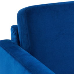 Living and Home Blue Linen Mid-Century Armchair - Size: 80 x 76 x 80cm - Wilko - thumbnail 6