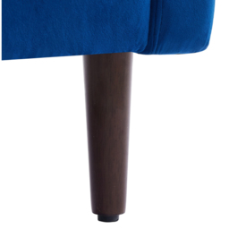 Living and Home Blue Linen Mid-Century Armchair - Size: 80 x 76 x 80cm - Wilko - thumbnail 4