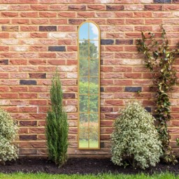 MirrorOutlet The Arcus Gold Framed Arched Leaner Garden Wall Mirror 170 x 30cm - Size: 170 x 30 x 3cm - Wilko - thumbnail 6