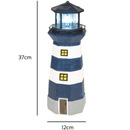 GardenKraft LED Solar Revolving Lighthouse Ornament 40cm - Size: 17.8 x 17.8 x 41.8cm - Multi - Wilko - thumbnail 6