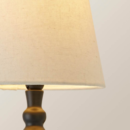 ValueLights Maggie Linen Shade Black Candlestick LED Wall Light with Bulb - Size: 38.5 x 21.5 x 18cm - Wilko - thumbnail 7