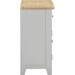 Seconique Windsor 2 Door 2 Drawer Pebble Grey and Oak Sideboard - Size: 81.5 x 97 x 40cm - Pebble Grey/Oak - Wilko - thumbnail 6