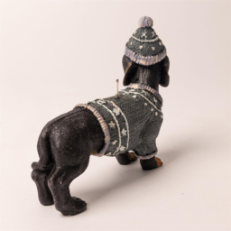 Shatchi Black Dachshund Wiener Dog Decorative Candle - Size: 20 x 14 x 8cm - Grey - Wilko - thumbnail 6