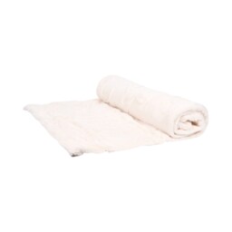 Bow Faux Fur Throw Ivory - Wilko - thumbnail 6