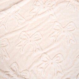 Bow Faux Fur Throw Ivory - Wilko - thumbnail 3
