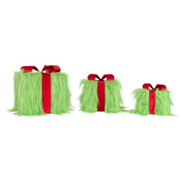Set of 3 Grumble Fur Presents Green - Candy Cane Lane - Wilko - thumbnail 4