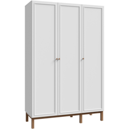 Florence Wensley 3 Door Light Grey and Oak Wardrobe - Multi - Furniture To Go - Wilko - thumbnail 3