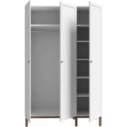 Florence Wensley 3 Door Light Grey and Oak Wardrobe - Multi - Furniture To Go - Wilko - thumbnail 6