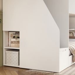 Flair Dreamland White and Oak Play House Staircase Bunk Bed - Size: Single - Wilko - thumbnail 6