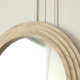 Evie Ridged Arch Lean To Mirror   Washed Wood - Wilko - thumbnail 5