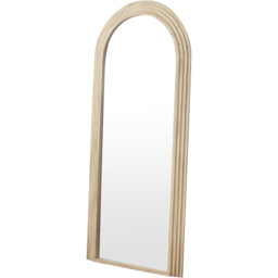 Evie Ridged Arch Lean To Mirror   Washed Wood - Wilko - thumbnail 7