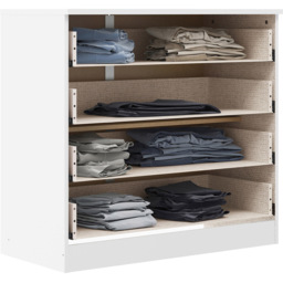 Seconique Denver 4 Drawer White Gloss Storage Chest - Wilko - thumbnail 5