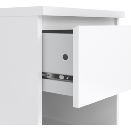 Florence Single Drawer Single Shelf White High Gloss Bedside Table - Furniture to Go - Wilko - thumbnail 7