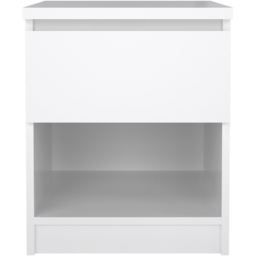 Florence Single Drawer Single Shelf White High Gloss Bedside Table - Furniture to Go - Wilko - thumbnail 4