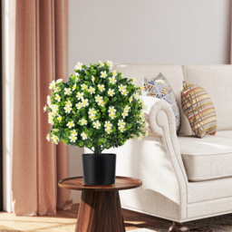 Costway White Artificial Boxwood Topiary Ball Tree 2 Pack - Size: 15 x 15 x 54cm - Wilko - thumbnail 4