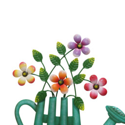 Indoor and Outdoor Floral Watering Can Sign Blue - Wilko - thumbnail 4