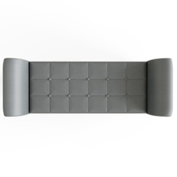 GFW Verona Grey Faux Leather Window Seat - Size: 56 x 107 x 41cm - Wilko - thumbnail 6