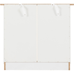 Seconique Portland 3 Drawer White and Oak Effect Chest of Drawers - Wilko - thumbnail 7