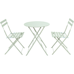 Charles Bentley Folding Metal Bistro Set Heritage Green - Size: 2 Seater - Wilko - thumbnail 4