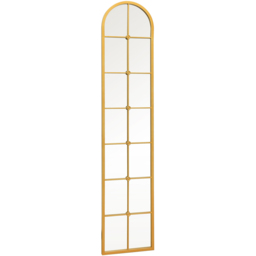 MirrorOutlet The Arcus Gold Framed Arched Leaner Garden Wall Mirror 190 x 40cm - Size: 190 x 40 x 3cm - Wilko - thumbnail 4