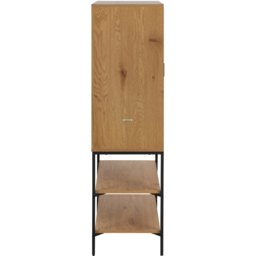 Florence Jaipur 2 Door 2 Shelf Wild Oak Storage Cabinet - Black - Furniture To Go - Wilko - thumbnail 5