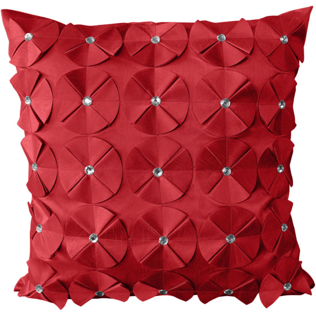 Intimates Vogue Diamante Red Filled Cushion 56 x 56cm 2 Pack - Wilko - image 1