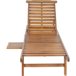 Charles Bentley Acacia Wooden Sun Lounger - Size: L199 x W70 x H89cm - Cream - Wilko - thumbnail 5